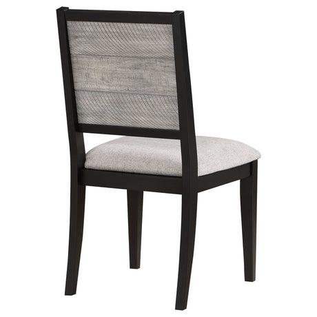 Elodie Grey / Black Side Chair (Set of 2) - Ornate Home