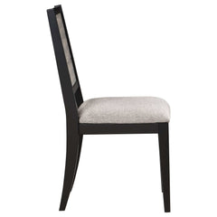 Elodie Grey / Black Side Chair (Set of 2) - Ornate Home