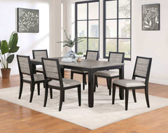 Elodie Grey / Black Side Chair (Set of 2) - Ornate Home