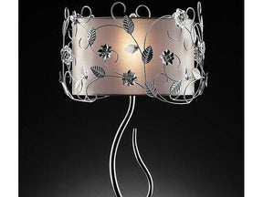 Elva Silver/Chrome Table Lamp, - Ornate Home