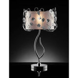 Elva Silver/Chrome Table Lamp, - Ornate Home