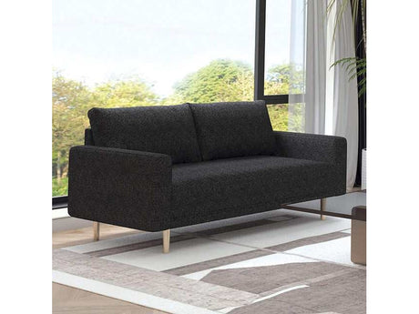 Elverum Black Loveseat - Ornate Home