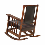 Elwood Tobacco & Dark Brown Rocking Chair - Ornate Home