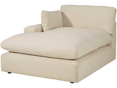 Elyza Linen 3pc Sectional Sofa w/ LAF Corner Chaise - Ornate Home