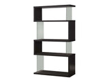Emelle Black & Clear Bookcase - Ornate Home