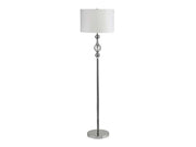 Emi White/Silver Floor Lamp - Ornate Home