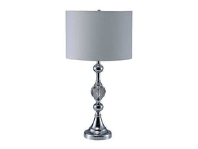 Emi White/Silver Table Lamp - Ornate Home