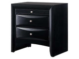 Emily Black Nightstand - Ornate Home