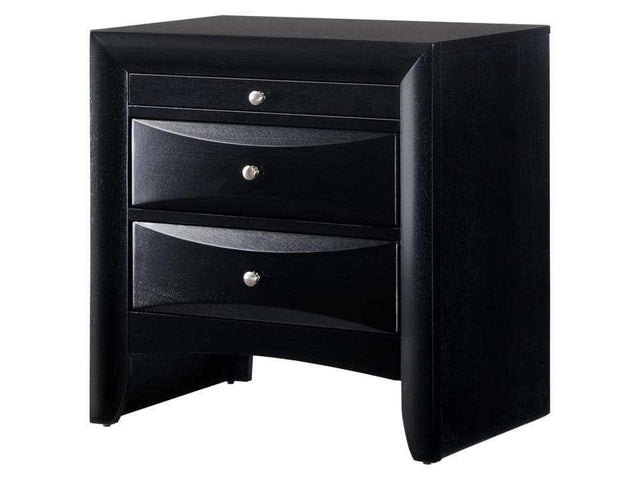 Emily Black Nightstand - Ornate Home