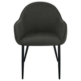 Emma Charcoal Arm Chair - Ornate Home