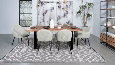 Emma Fog Gray Arm Chair - Ornate Home