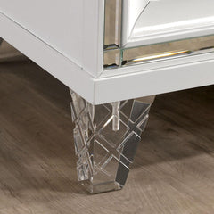 Emmeline  White  Nightstand - Ornate Home
