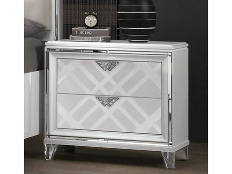 Emmeline  White  Nightstand - Ornate Home