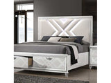 Emmeline White Queen Bed - Ornate Home