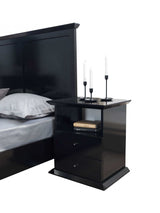 Erika Black 4-Piece Queen Bedroom Set - Ornate Home