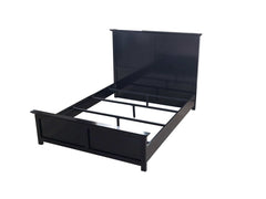 Erika Black 4-Piece Queen Bedroom Set - Ornate Home