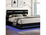 Erlach Black/Chrome Eastern King Bed - Ornate Home