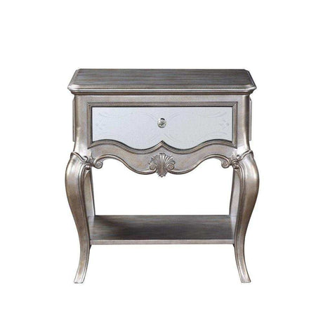 Esteban Antique Champagne Nightstand / 1 Drw. - Ornate Home