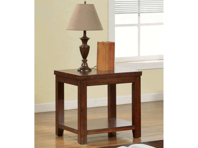 Estell Dark Cherry End Table - Ornate Home