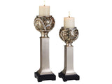 Estelle Champagne Candle Holder Set (Set of 4) - Ornate Home