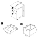 Estrella Antique Nutmeg / Gunmetal 2 Pc Desk Set - Ornate Home