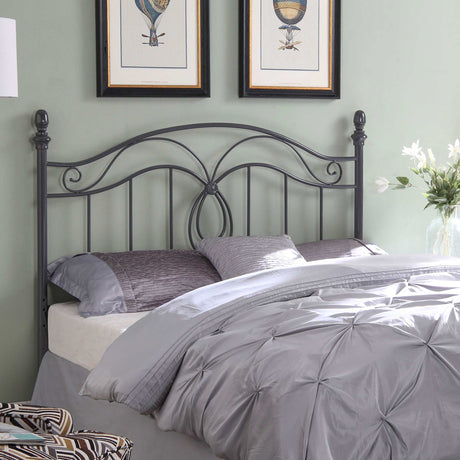 Evan Dark Grey Queen / Full Headboard - Ornate Home