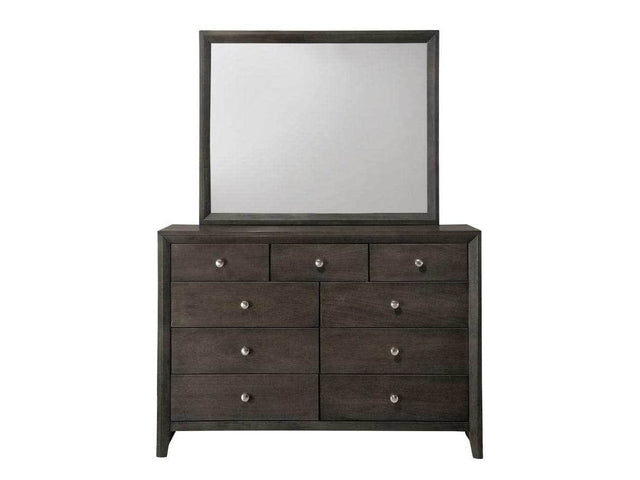 Evan Gray Dresser & Mirror - Ornate Home