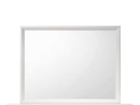 Evan White Mirror - Ornate Home