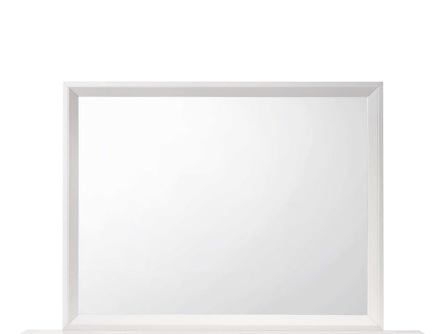 Evan White Mirror - Ornate Home