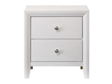 Evan White Nightstand - Ornate Home
