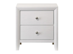 Evan White Nightstand - Ornate Home