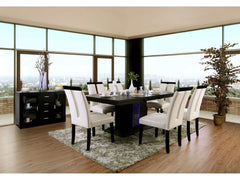 Evangeline Black & Beige Dining Table - Ornate Home