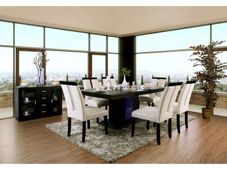 Evangeline Black & Beige Dining Table - Ornate Home