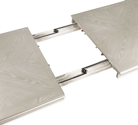 Evangeline Silver Oak/ Ivory 7 Pc Dining Set - Ornate Home