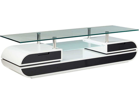 Evos Black & White TV Console - Ornate Home