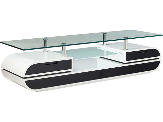 Evos Black & White TV Console - Ornate Home
