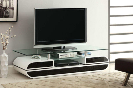 Evos Black & White TV Console - Ornate Home