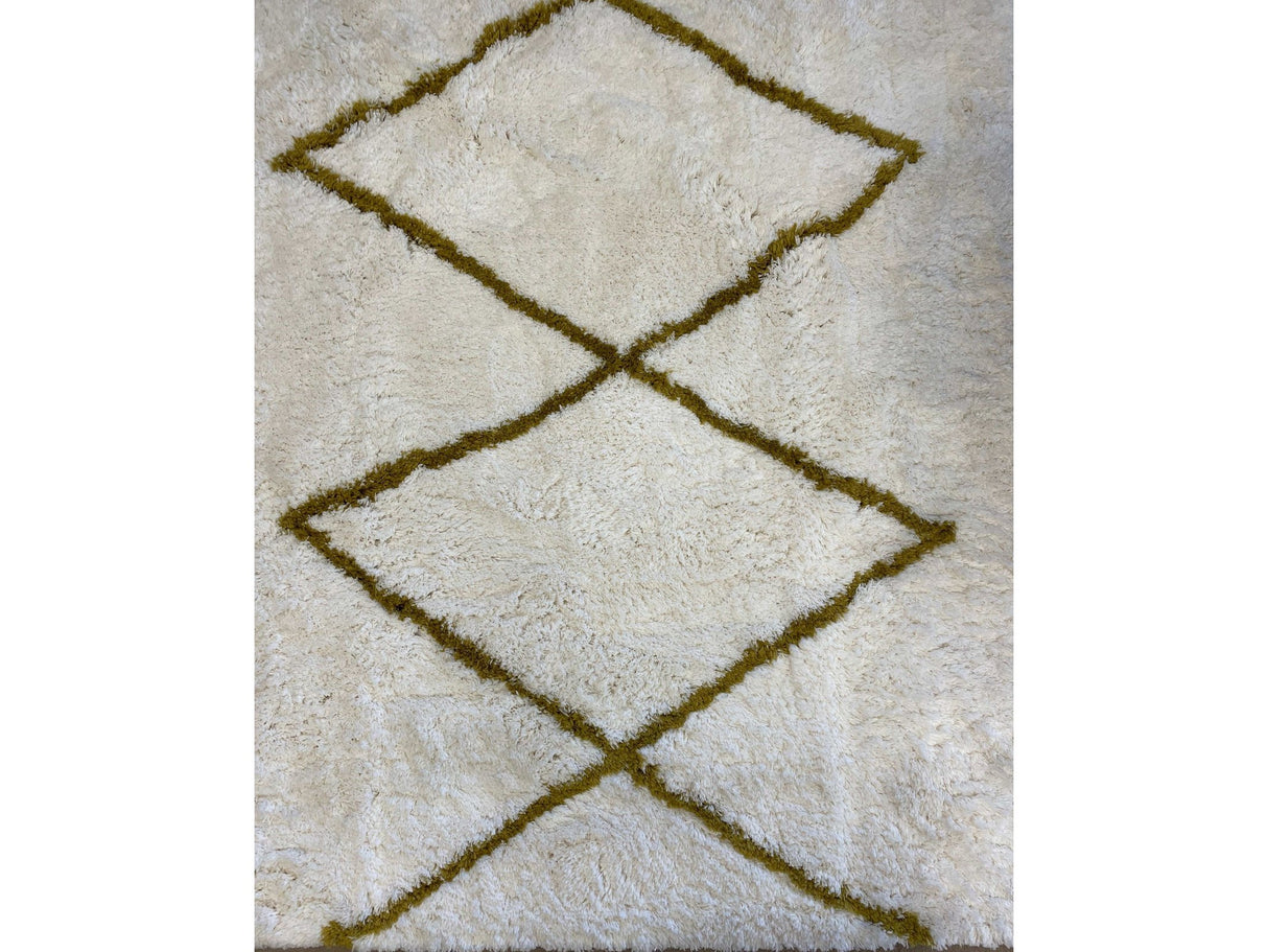 Zig Zag White & Yellow Rug - Ornate Home