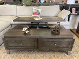 Todoe Dark Gray Lift Top Coffee Table - Ornate Home