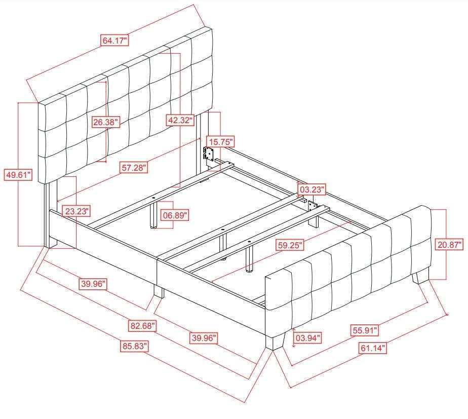 Fairfield Beige Queen Panel Bed - Ornate Home