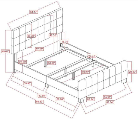 Fairfield Beige Queen Panel Bed - Ornate Home