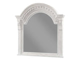 Faith Antique White Bedroom Mirror - Ornate Home