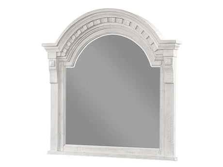 Faith Antique White Bedroom Mirror - Ornate Home