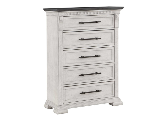 Faith Antique White Chest - Ornate Home