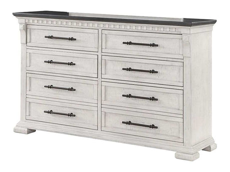 Faith Antique White Dresser - Ornate Home