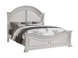 Faith Antique White King Bed - Ornate Home