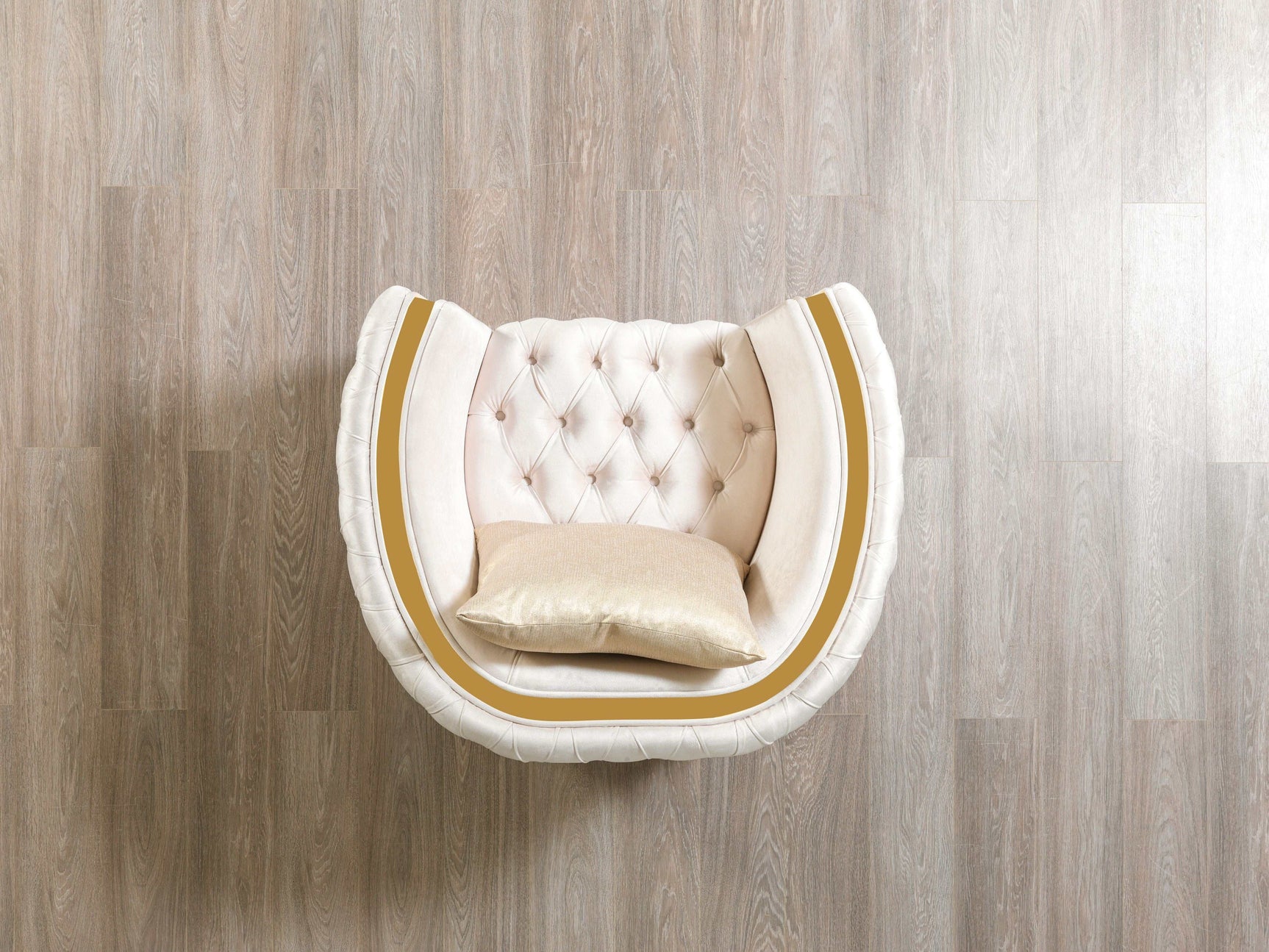 Fanci Ivory Velvet Chair - Ornate Home