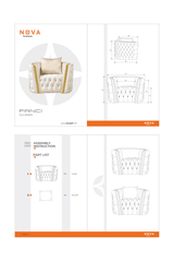 Fanci Ivory Velvet Chair - Ornate Home