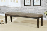 Faulk Espresso & Warm Gray Bench - Ornate Home