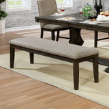 Faulk Espresso & Warm Gray Bench - Ornate Home